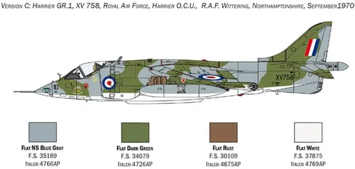 Vista 5 de Italeri Hawker Harrier GR.I