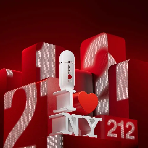 Vista 5 de Carolina Herrera 212 Vip Rose I Love Ny Edition Eau De Parfum Spray para mujer, 2.7 onzas