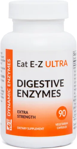 Vista 8 de Eat E-Z Suplemento de enzimas digestivas ultra avanzadas, fórmula multienzimática de amplio espectro para comidas más pesadas y difíciles de digerir