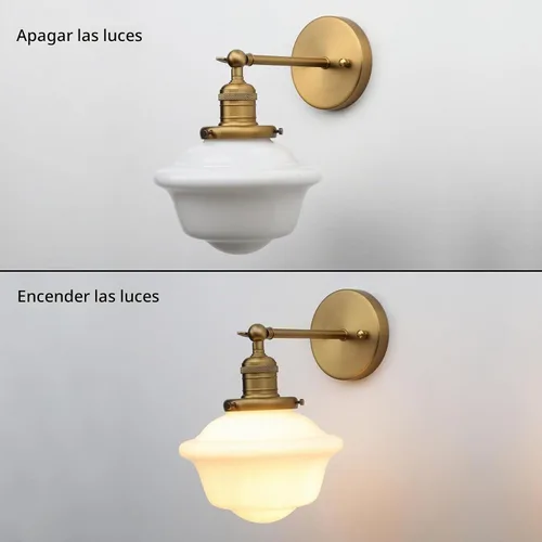 Vista 7 de Pathson Modern Milk White Wall Sconce
