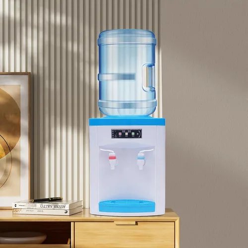 Vista 4 de Dispensador de enfriador de agua de encimera de carga superior, dispensador de agua fría caliente y temperatura ambiente para encimera, dispensador