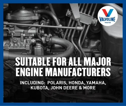 Vista 8 de Valvoline Aceite de motor sintético completo Powersport de 4 tiempos, 1 cuarto de galón