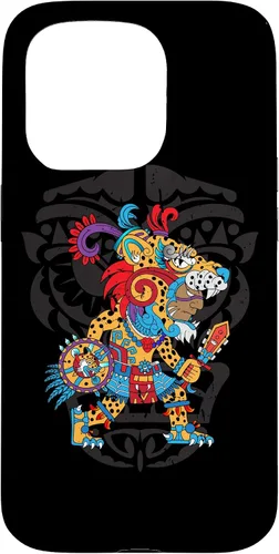 Vista 13 de Funda para iPhone 11 Aztec Jaguar Ancient Warrior Native Mexican Mythology