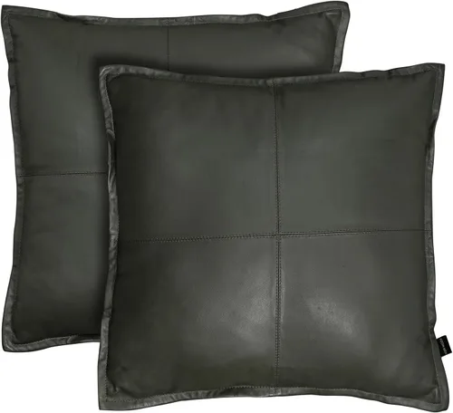 Vista 129 de Funda de almohada de piel de cordero – Funda de cojín decorativa para sofá – Fundas para sala de estar y dormitorio, 22 x 22 pulgadas – Paquete de 2