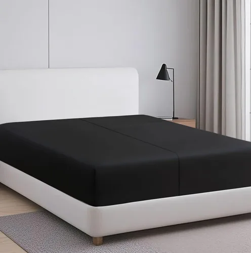 Vista 2 de 2 paquetes de sábanas ajustables 100% algodón egipcio tamaño TwinXL, sábana ajustable de 600 hilos de algodón, sábana bajera con bolsillo profundo