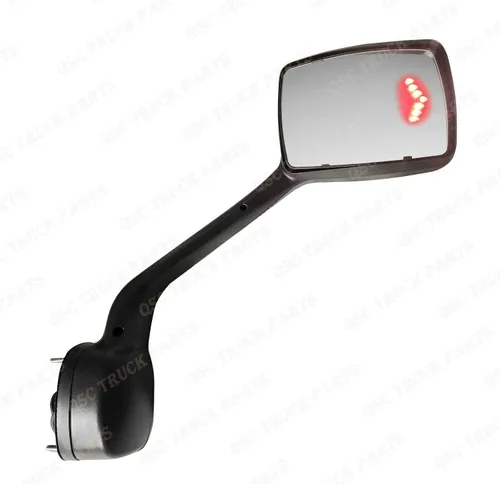 Vista 3 de QSC Truck Parts Juego de espejos cromados para capó con LED delantero y trasero puede usarse con Kenworth T680 Peterbilt 579 2013-21
