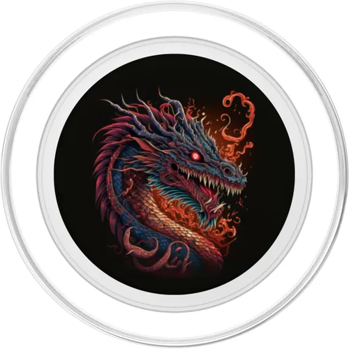 Vista 2 de Cool Fantasy Chinese Asian Dragon PopSockets MagSafe PopGrip para iPhone