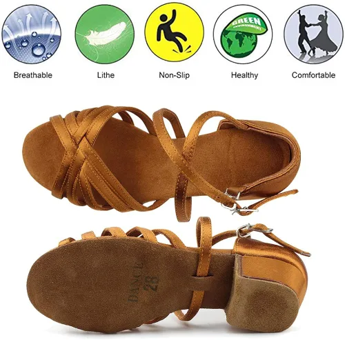 Vista 3 de Chiximaxu - Zapatos de baile latinos de baile para bodas y fiestas