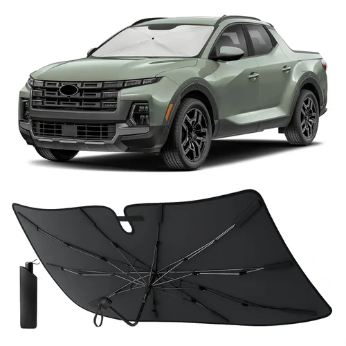 Vista 65 de EcoNour Parasol plegable para parabrisas de Mazda 3 2014-2016 2017 2018, parasol para ventana delantera de automóvil, protección UV, bloqueador