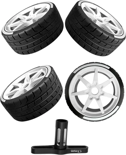 Vista 8 de Neumáticos RC 2.9 para o ARRMA 1/8 Typhon 6s BLX, 1/7 Infracción 6S BLX, ilimitado, juego de neumáticos de rueda RC con llave de rueda, 4 neumáticos