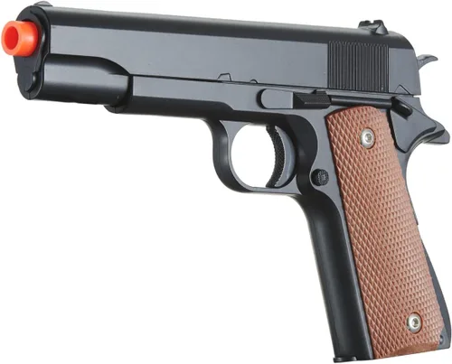 Vista 4 de Goldenball Airsoft 1911 - Muelle deslizante de acero para pistola Airsoft (320 FPS), color negro