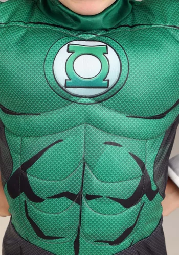 Vista 2 de Disfraz Deluxe de Linterna Verde para Niño Pequeño Multicolor