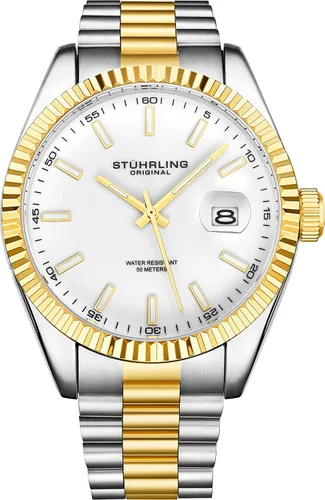 Vista 7 de Stuhrling Original Symphony Regent Coronet Reloj de pulsera de acero inoxidable para hombre