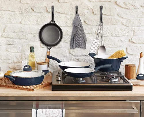Vista 9 de Ganchos decorativos para pared, ganchos de pared para colgar abrigos, sombreros y bolsos, ganchos versátiles para toallas para baños o cocina