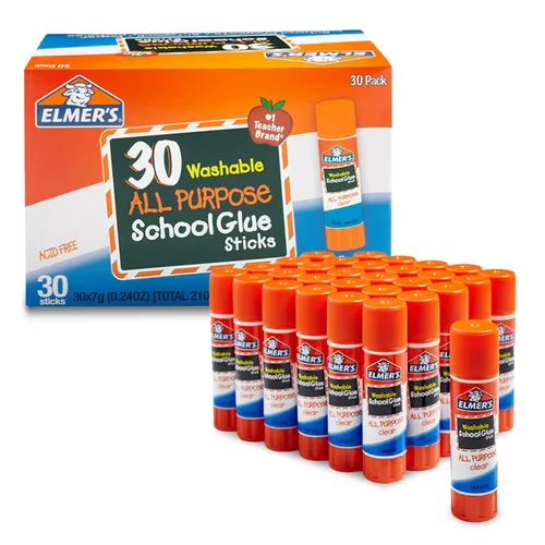 Vista 10 de Elmer's Barras de pegamento escolar multiusos, lavables, 0.76 onzas, 30 unidades, artes y manualidades, marca #1 para profesores