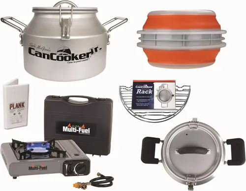 Vista 11 de CanCooker Paquete de olla de vapor de convección de 4 galones con libro de recetas de 100 páginas, aluminio anodizado duradero, compatible con Kit