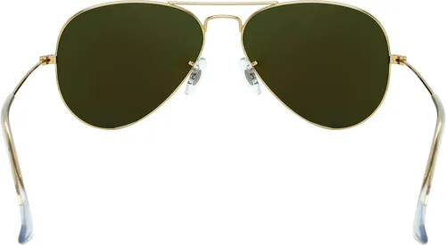 Vista 4 de Edge I-Wear - Gafas de sol de aviador de metal para cara pequeña con lente de vidrio mineral de primera calidad