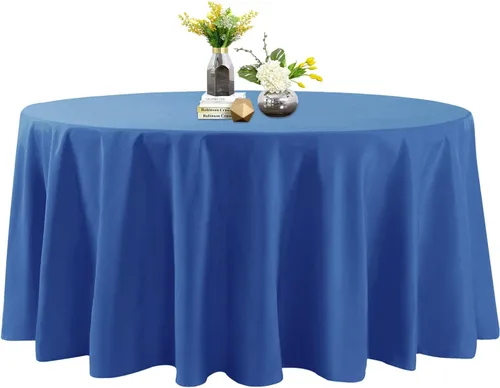 Vista 39 de Mantel de poliéster lavable de 132 pulgadas, resistente a las manchas y a las arrugas, mantel decorativo para mesa de comedor, fiestas de bufé