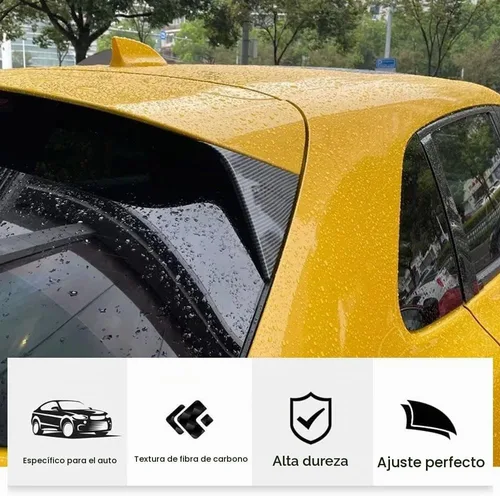 Vista 5 de 2 piezas de cubierta triangular de ventilación de fibra de carbono compatible con Honda HR-V 2023-2026