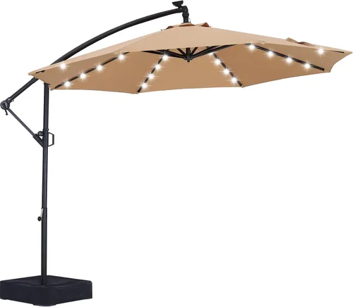 Vista 25 de ABCCANOPY Sombrillas voladizas prémium de 9 pies para patio