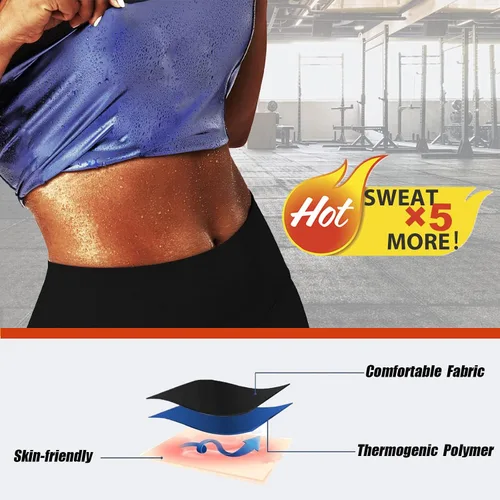 Vista 4 de REMEBSWEAT Faja reductora de cintura para mujer, cinturón de sauna para entrenamiento de cintura, sin neopreno, cinturón adelgazante de sauna