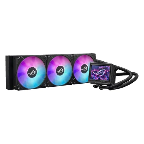 Vista 8 de ASUS ROG RYUJIN III 360 ARGB EXTREME enfriador líquido de CPU AIO todo en uno, AMD Ryzen 9000 e Intel® Core™ Ultra Ready, bomba Asetek Gen8 V2