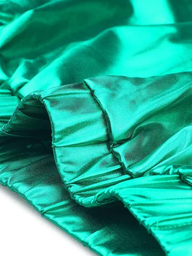Vista 5 de Allegra K Chaqueta metálica holográfica brillante para mujer, manga larga, ligera, con cremallera