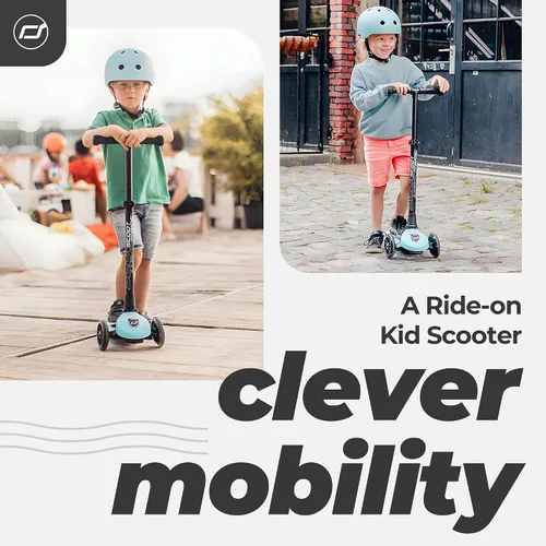 Vista 2 de Scoot&Ride Highwaykick 3 LED Scooter, Rose