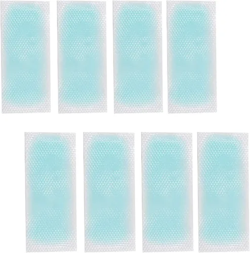 Vista 8 de 20 parches de gel refrescante para la fiebre, tiras refrescantes para la frente alivian el dolor de cabeza, dolor de muelas, somnolencia, fatiga