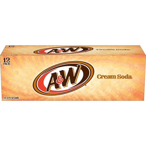 Vista 3 de A&W Cream Soda, latas de 12 fl oz, paquete de 12