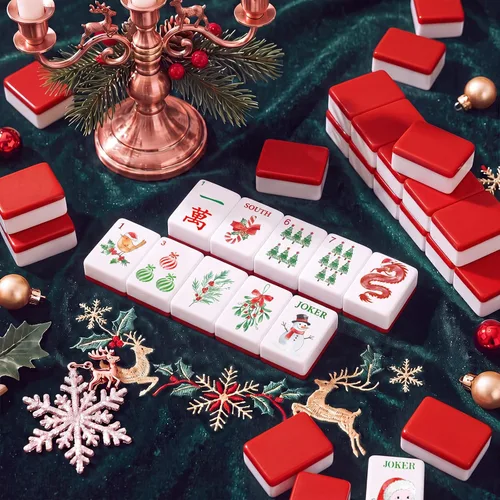 Vista 7 de Soulchen American Mahjong - Juego de 166 azulejos, diseño de acuarela