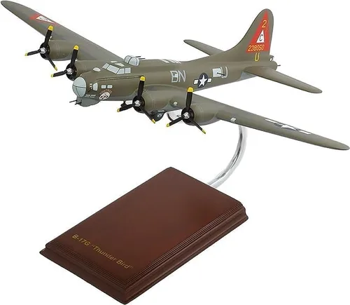Vista 2 de Boeing B-17G Flying Fortress Thunderbird WWII Bomber Pantalla de escritorio Modelo de avión Escala: 1/60