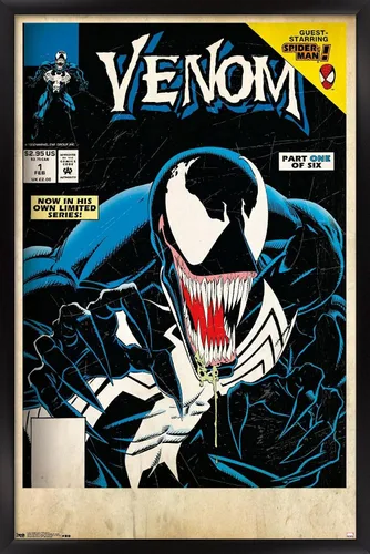 Vista 12 de Trends International Marvel Comics Venom - Póster de pared con cubierta protectora letal #1, 14.725 x 22.375 pulgadas, versión enmarcada de madera