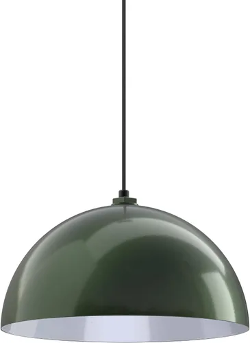 Vista 12 de Steel Lighting Co. Melrose - Lámpara colgante Montada en el techo Cúpula redonda de 18 pulgadas Estilo moderno contemporáneo de granja