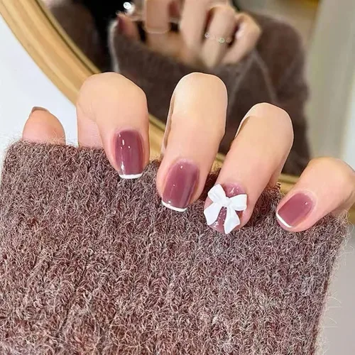 Vista 43 de LIGHT RAIN - Uñas a presión de longitud media, con diseño de galaxia Andromeda, uñas postizas de gel, reutilizables, de lujo, de siete capas