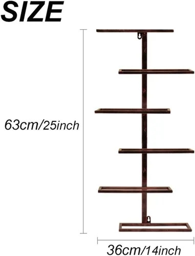Vista 2 de Vintage Wall Mounted Wine Bottles Rack 6 Bottles Holder, Metal Iron Rustic Bronze Wine Bottles Storage Holder Bar Kitchen Champagne Bottle Display