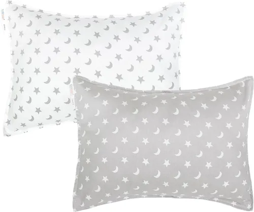 Vista 42 de ALVA BABY - Fundas de almohada de algodón para niños pequeños de 13 x 18 pulgadas o 12 x 16 pulgadas