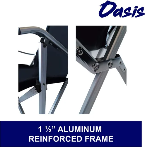Vista 4 de Silla plegable Oasis Cool con tecnología de silla de asiento, capacidad de peso de 250 libras