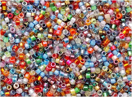 Vista 13 de Miyuki Delica Seed Bead - Mezcla 10/0 para hacer joyas, cuentas de semillas de vidrio japonesas, 0.7 oz (10 g)