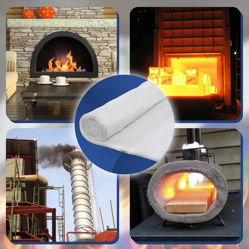 Vista 6 de SIMOND STORE Manta aislante de fibra de cerámica, 8# 2400F, 0.5 x 24 x 36 pulgadas, manta aislante ignífuga de alta temperatura para estufa de leña