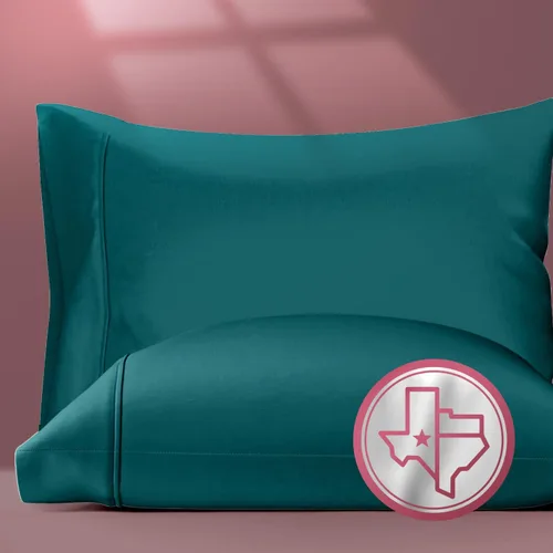Vista 15 de TEXAS LINEN CO. Fundas de almohada 100% algodón egipcio tamaño Queen – Lujosas fundas de almohada de alta cantidad de hilos de la serie 800