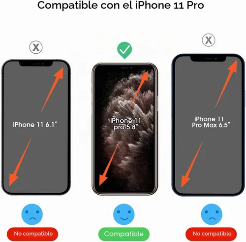 Vista 2 de amFilm OneTouch Protector de pantalla de vidrio para iPhone 11 Pro (5.8 pulgadas) con kit de fácil instalación, vidrio templado, paquete de 2