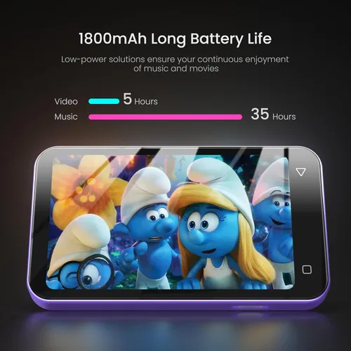 Vista 6 de TIMMKOO Reproductor MP3 para niños de 80 GB con Bluetooth, controles parentales, Spotify preinstalado, Spotify Kids, audible, reproductor de música