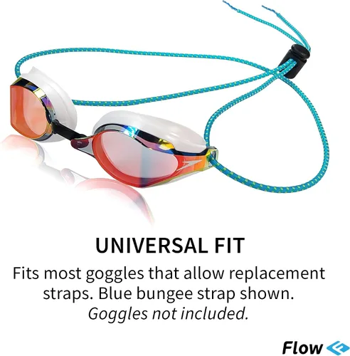 Vista 3 de Kit de correa para gafas Flow (paquete de 2) - Correas elásticas de repuesto para gafas de natación