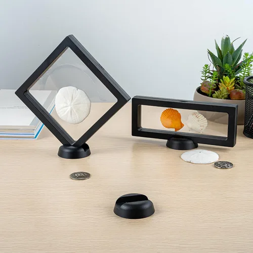 Vista 3 de Solo soportes: Display Tek - Soportes flotantes de 2.2 x 2.2 pulgadas, 10 soportes para marcos de exhibición - Las fundas se venden por separado