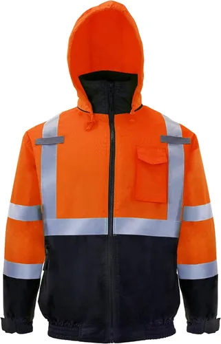Vista 3 de Jorestech- Chaqueta impermeable de alta visibilidad ANSI/ISEA 107-2015 Clase 3, nivel 2.