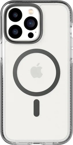 Vista 17 de tech21 iPhone 14 Pro Evo Crystal compatible con MagSafe® - Funda transparente que absorbe los golpes y los arañazos con protección FlexShock