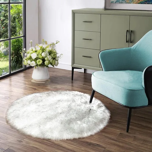 Vista 97 de Latepis - Alfombra rectangular de piel sintética tipo lana de oveja suave y esponjosa de estilo bohemio para sala de estar, dormitorio y residencias