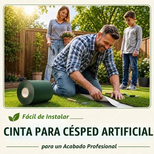 Vista 5 de Cinta autoadhesiva de unión de césped artificial de 6 pulgadas x 16