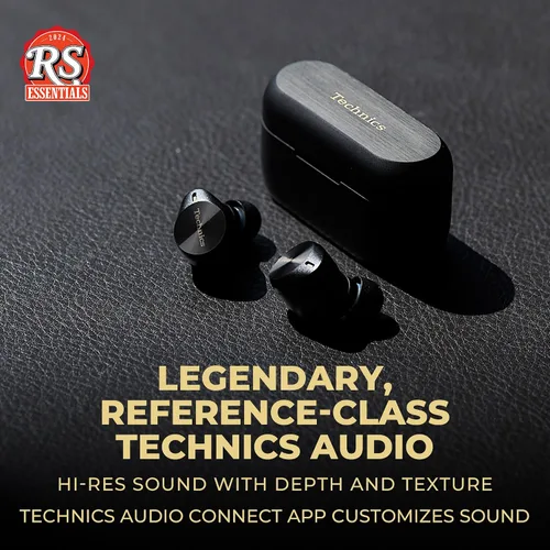 Vista 2 de Technics Auriculares Bluetooth inalámbricos de alta fidelidad prémium con cancelación de ruido avanzada, conectividad multipunto de 3 dispositivos